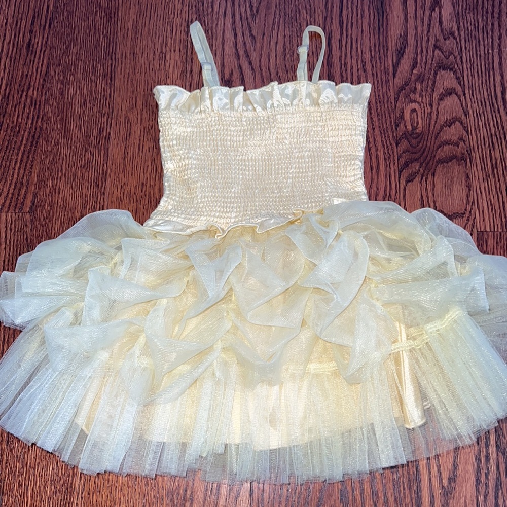 Beautiful Ooh! La, La! Couture yellow dress - size 3T - Picture 5 of 9